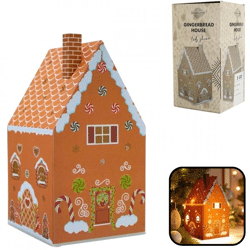 Svenska Living Lebkuchenhaus Lebkuchenhaus LED auf Batterie 21 cm
