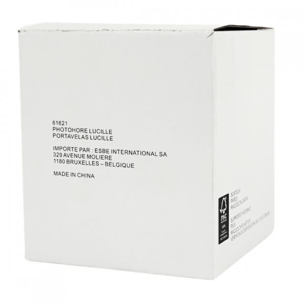 Teelichthalter 2-teilig Glas 12 cm