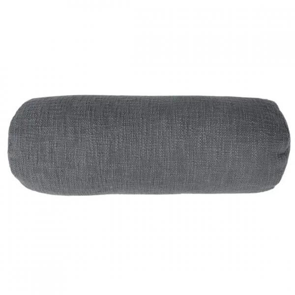 Tiseco bolster pillow Cotton Slub gray 15 x 45 cm
