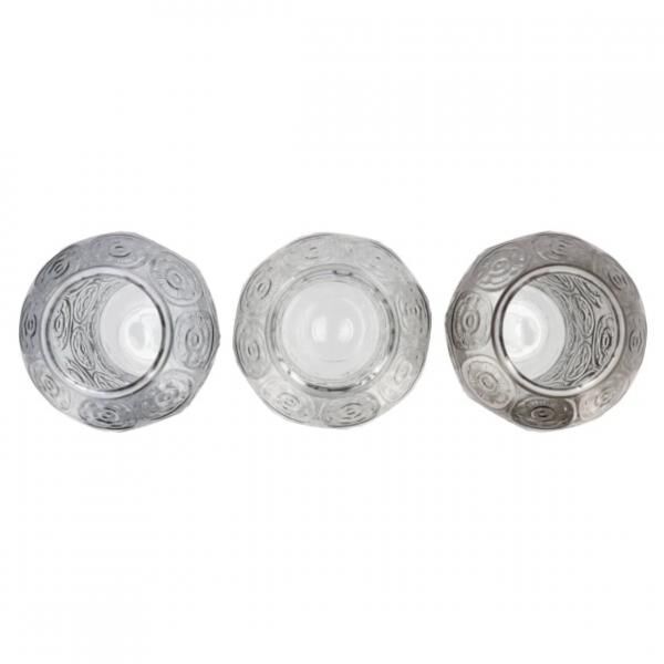 Vase Delight grau 25 cm 3 Stück sortiert