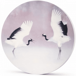 Wall decoration cranes wood 78 cm