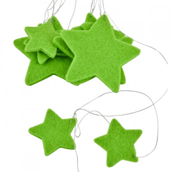 Weihnachtsgirlande Stern Filz grün 100 cm