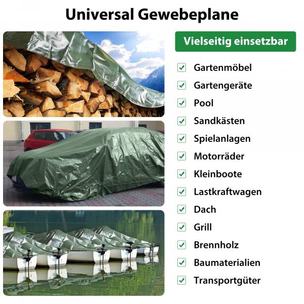 Abdeckplane / Gewebeplane 3 x 6 m