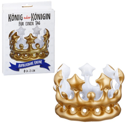 Inflatable crown, approx. 23 cmD