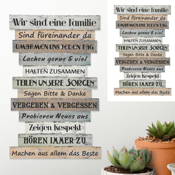 Bild "Familienregeln", ca. 51x33cm