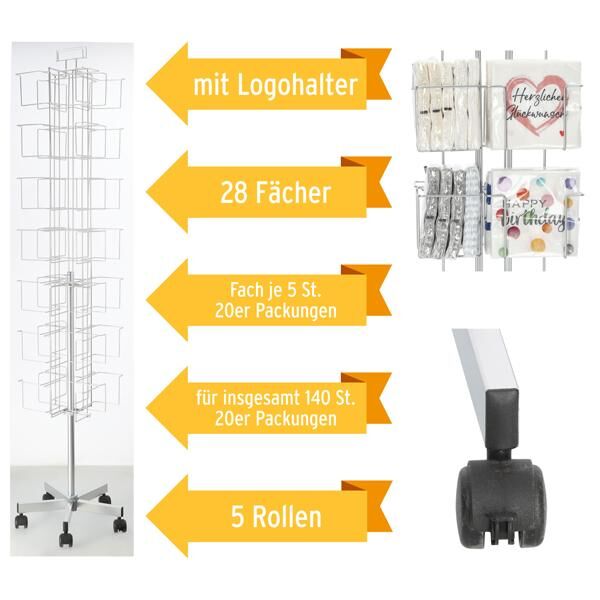 Bodendrehst&auml;nder f&uuml;r Servietten