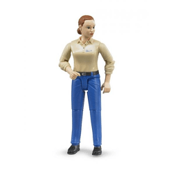 Bruder 60408 - bworld Frau heller Hauttyp und blauer Hose