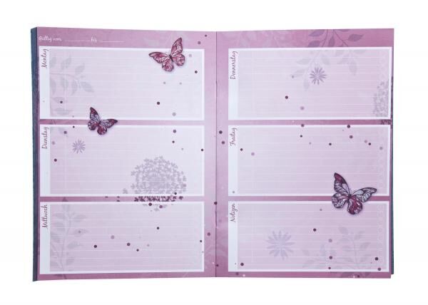 Butterfly - Hausaufgabenheft A5