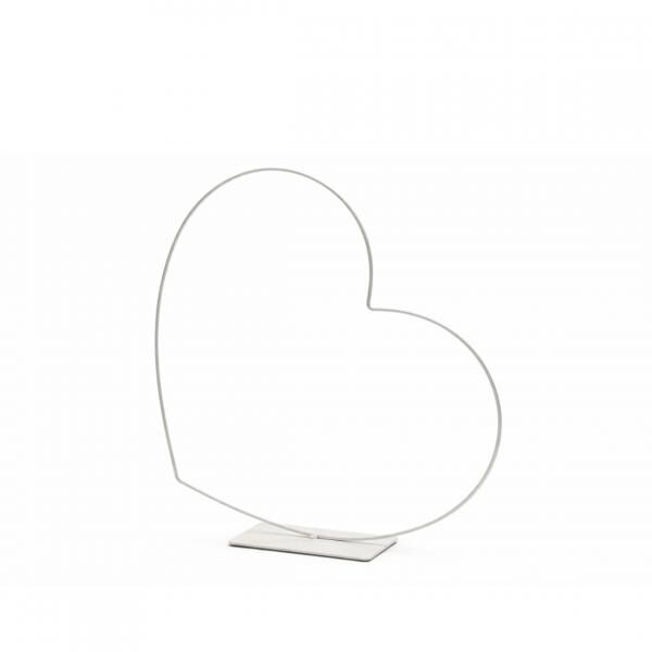 Decoration Heart Frame reclining white 25 cm