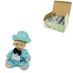 Dekofigur Junge im Anzug handgemachtes Porzellan 7 cm