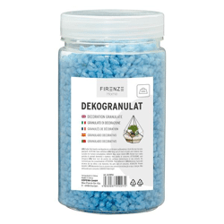 Decorative granules, 500g, in PVC tin, blue