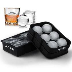 Eiswürfelform Silikon groß Ice Cube XXL 6 x Rund & 6 x Eckig NEU