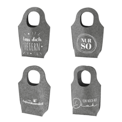 Geschenktasche aus Filz mit Spruch 4/s