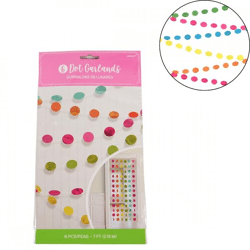 Hanging garland multicolor 213 cm 6 pieces