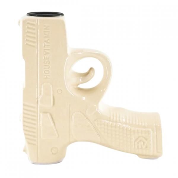 Housevitamin candle holder beige 12 cm