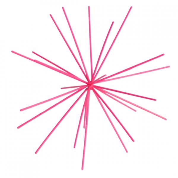 Housevitamin Ornament Feuerwerk Metall neon pink 25 cm