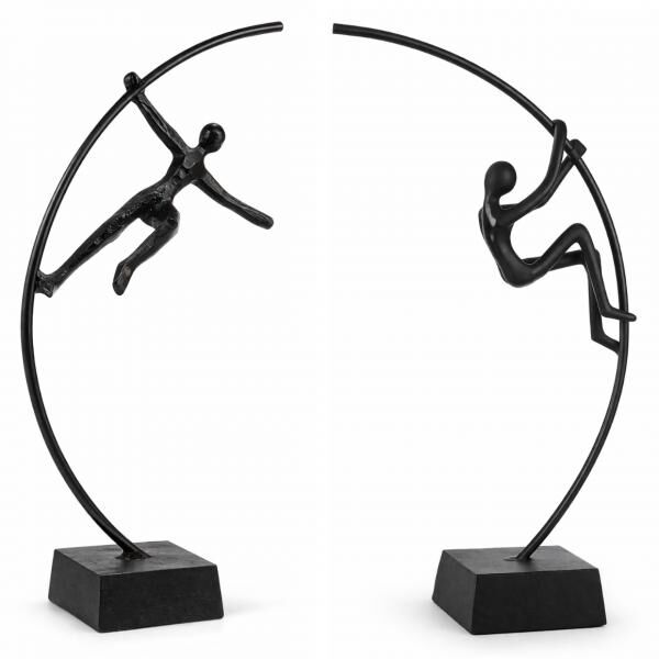 J-Line Statue Figur Akrobat schwarz 44 cm 2 sortiert