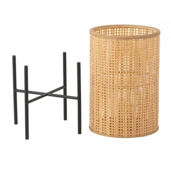 J-Line lantern on base bamboo 62 cm