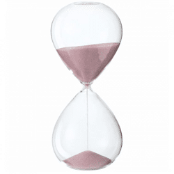 J-Line zandloper roze zand 23,5 cm