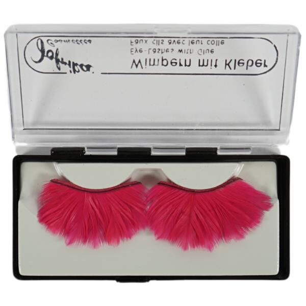 Jofrika Kosmetik künstliche Wimpern Federn rosa 9,5 cm B-Wahl VE500
