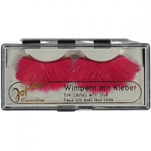 Jofrika Kosmetik künstliche Wimpern Federn rosa 9,5 cm B-Wahl VE500