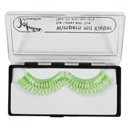 Jofrika cosmetics artificial eyelashes green/silver 9.5 cm B-choice