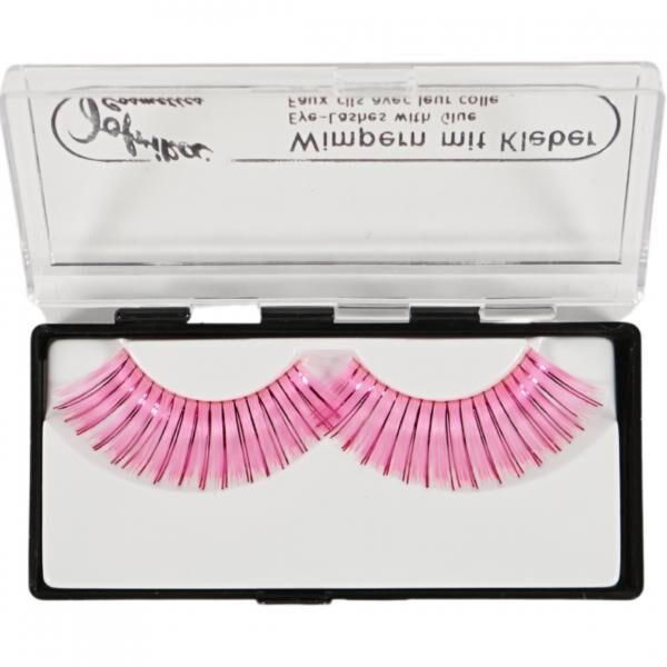 Jofrika Kosmetik künstliche Wimpern rosa/glitter 9,5 cm B-Wahl VE500
