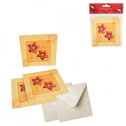 Karten Heirat Natur 12 cm 6 Stk.