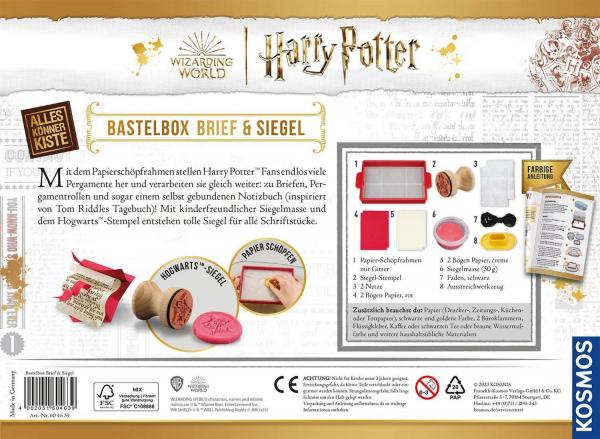Kosmos 604639 - Harry Potter Bastelbox Brief und Siegel