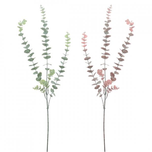 Künstlicher Zweig Eukalyptus 78 cm 2 Stück sortiert