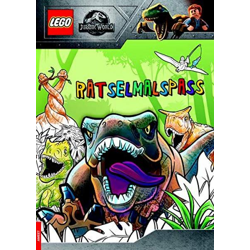 LEGO® Jurassic World Puzzle Coloring Book
