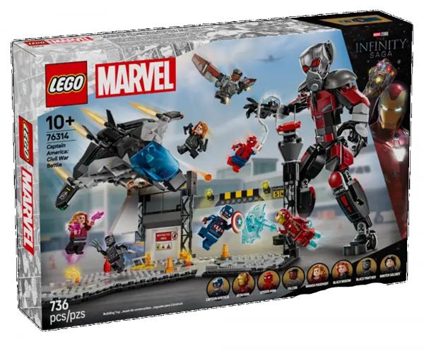 LEGO&reg; Marvel Super Heroes&trade; 76314 - Captain America: Civil War Actionduell (736 Teile)