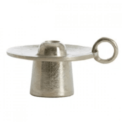 Light & Living Kerzenhalter Saltillo roh nickel 16,5 cm