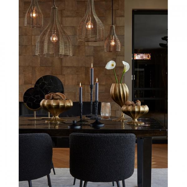 Light & Living Kerzenleuchter Solamaza schwarz 20 cm