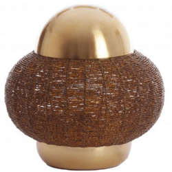 Light & Living Tischleuchte Cetara EU-Stecker braun 33 cm