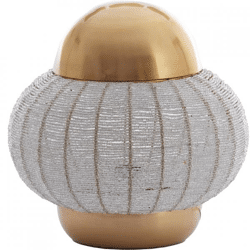 Light & Living Tischleuchte Cetara EU-Stecker silber 33 cm