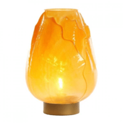Light & Living table lamp Ginny LED on battery ochre yellow 19,5 cm