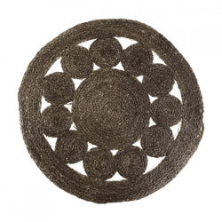 Mat Natural Grass zwart 58 cm