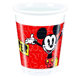 Mickey Super Cool - 8 Plastikbecher 200ml