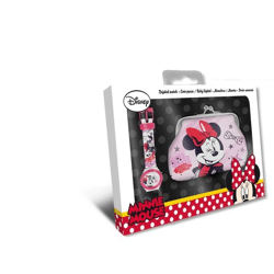 Minnie Mouse - watch + wallet in a box