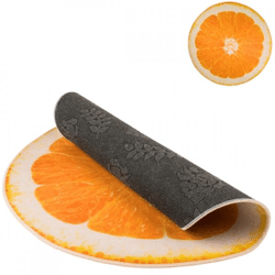 Out of the Blue Teppich Orange rund 80 cm