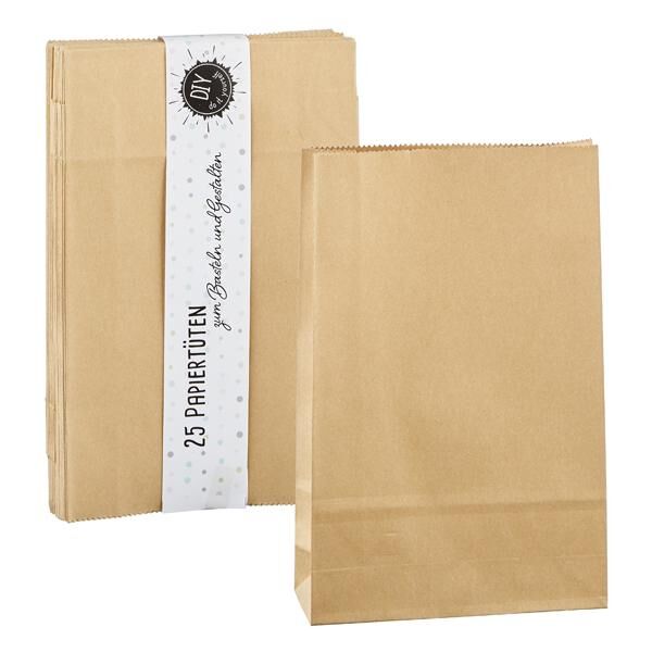 Papiert&uuml;te DIY 25er Pack 21,5cm x 13,5cm 