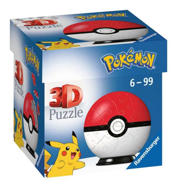 Pok&eacute;mon Pok&eacute;balls - 3D Puzzle 54 Teile