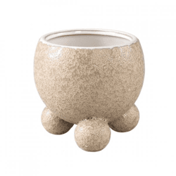 PTMD Blumentopf Malinda S Creme 12,5 cm