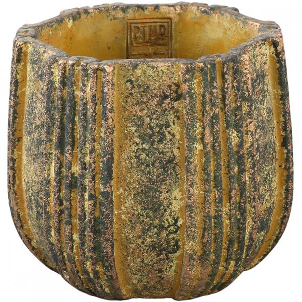 PTMD flower pot Valerio L yellow 19 cm