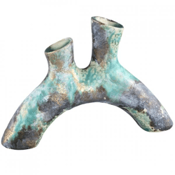 PTMD vase Ayaz bow turquoise 29 cm