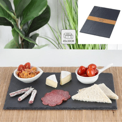 Slate slab, rectangular, approx. 45x30 cm