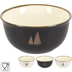 Siaki Schale Weihnachten Porzellan 450 ml 4 sortiert