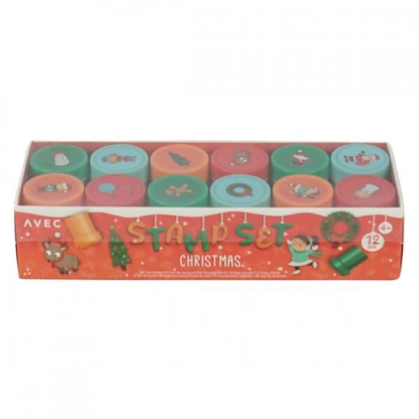 Stempel Weihnachten 4 sortiert Satz von 12