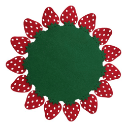 Placemat felt Strawberry approx. 42cmD